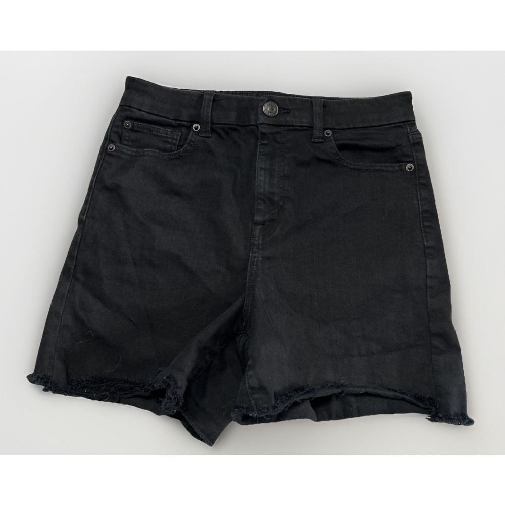 Women's AMERICAN EAGLE Curvy Hi Rise Shortie Next Level Stretch Jean Shorts 10